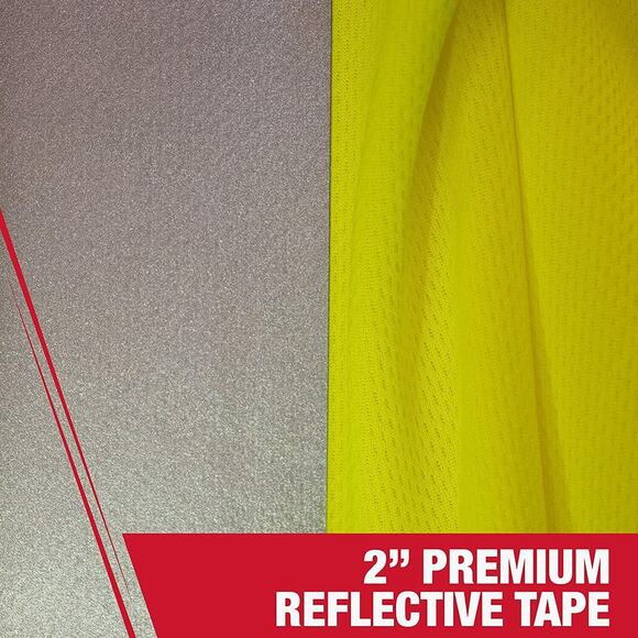 Radians ST11-2POS XL Industrial Safety Shirt Short Sleeve, Orange, Reflective - Picture 6 of 12